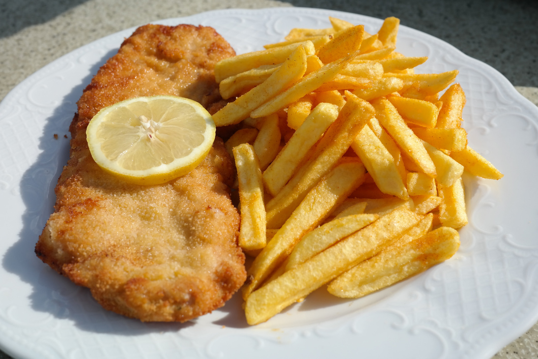 Schnitzel and Fries Meal